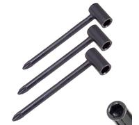 Essential Lot de 3 clés hexagonales pour barres de réglage de guitare, tailles 6, 35 mm, 7 mm, 8 mm, parfaites pour l'entretien de la guitare (noir)