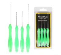 Essential Lot de 4 aiguilles à appât avec foret à crochet pour réussir la pêche à la ligne