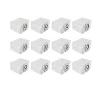 Essential Maintenance Lot de 12 sacs à poussière de rechange pour aspirateurs Ecovacs (1 sac à poussière blanc)