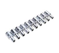 Essential Metric Jeu de clés à douille courtes 6 pans 6 pans 4 mm-14 mm Accessoire pour travaux ménagers mécaniques Outil d'assemblage de meubles