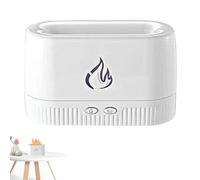 Essential Oil Diffuser - ABS 17.5x7.9x10.7cm 7-Color | Flame Diffuser | Quiet Flame Humidifier for Bedroom Humidifier USB Rechargeable Essential Oil Air Freshener