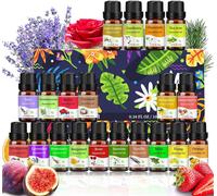 Essential Oil Kit 18 X 10 Ml,100% Pure Essential Oil Kit For Diffusers,Massage,Skin & Hair Care,With Sweet Orange,Lavender,Lemon,Eucalyptus And Peppermint