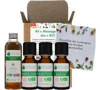 Essential Oil Kit For Massage-Wintergreen Lying-Peppermint-Juniper-Nigella-100% Pure And Natural-3 X 10 Ml-1 X 50 Ml-Hebbd And Ecocert