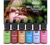 Essential Oil Set For Aromatherapy Diffuser Pure And Natural 6 X 10ml