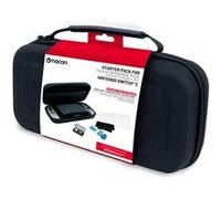 Nacon Pack de 3 éléments pour Switch 2 | 1 Pochette Rigide | 1 Protection d'écran | Boite de Rangement pour Jeux (Noir)