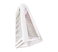 Essential Râpe à deux côtés avec coupe-légumes en acier inoxydable et poignée ergonomique pour préparation de légumes et fromages