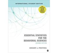 Essential Statistics for the Behavioral Sciences - International Student Edition