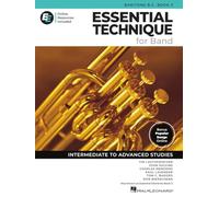 Essential Technique for Band - Baritone B.C. Livre 3 avec Ressources EEi en ligne | Méthode Recueil de Chansons avec 250 Vidéos Apprentissage | Niveau Intermédiaire Avancé Étudiants Musiciens