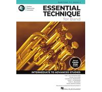 Essential Technique for Band - Baritone T.C. Livre 3 un accès EEi | recueil de chansons de méthode et partitions pour bariton clef de sol | Apprentissage interactif pour musiciens intermédiaires