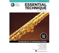 Essential Technique for Band - Flûte Livre 3 et Ressources EEi en Ligne | Méthode Recueil de Chansons Partition Musique avec 250 Vidéos Apprentissage | Études Niveau Intermédiaire Avancé Étudiants