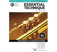 Essential Technique for Band - Trompette en Si bémol Livre 3 accès EEi | trompette et partitions | recueil de chansons de 250+ leçons vidéo et répertoire à jour | Niveau intermédiaire à avancé