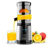 Cecotec Presse-Agrumes Électrique Essential TowerAdjust Easy Steel. Presse-Agrumes 140W, 0,35L sans BPA, Anti-Gouttes, démarrage Automatique, démontable, Lavable Lave-Vaisselle, Base antidérapante