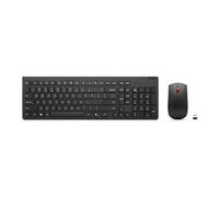 Essential Wireless Combo Gen 2 - Ensemble clavier et souris - sans fil - 2.4 GHz - AZERTY - Français - noir - boîtier marron - CRU