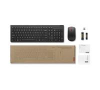 Essential Wireless Combo Gen 2 - Ensemble clavier et souris - sans fil - 2.4 GHz - Français - noir - boîte en carton - CRU