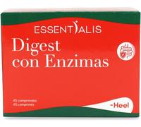 Essentialis Digest - 5 Enzymes, Fenouil et Gingembre - Digestion, Gaz et Ballonnements - 45 Comprimés Végétaliens