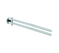 Grohe Essentials porte-serviettes 40371001 43,9 cm, 2 bras, pivotante , chromé