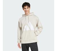 Essentials Big Logo Single Jersey Hoodie Beige / White S