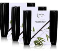 Essentials by Ipuro Bougie parfumée black bamboo 125g - Parfum frais et âpre (paquet de 3)
