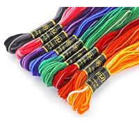 Essentials By Leisure Arts Lot de 36 fils à broder variés