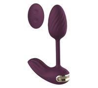 Essentials Flexible Wearable Vibrating Egg Purple 13 cm