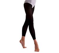 Essentials Legging de danse sans pieds 40 deniers pour femme et fille, Noir , 11-13 ans