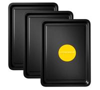 Essentials Lot de 3 plaques de cuisson 32 cm - Moule anti-adhésif - Passe au lave-vaisselle et facile à nettoyer KITCHENEUR®