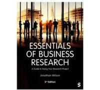 Essentials of Business Research - Jonathan Wilson - Sage Publications Ltd - Livre en Anglais - Paperback Jonathan WilsonJonathan Wilson (Auteur)
