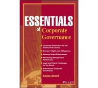 Essentials of Corporate Governance by Sanjay SarbanesOxley Institute Anand Paperback Book Sanjay Anand (Auteur)