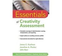Essentials of Creativity Assessment by John Rider University Baer Paperback Book James C. Kaufman, John Baer, Jonathan A. Plucker (Auteur)