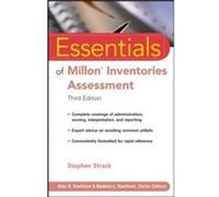 Essentials of Millon Inventories Assessment by Strack Stephen VA Ambulatory Care Center Los Angeles CA Alliant International University Los Angeles CA and Stephen Strack (Auteur)