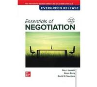 Essentials of Negotiation – 2024 Release ISE – McGraw-Hill Education
