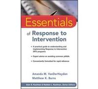Essentials of Response to Intervention by Matthew K. Burns Paperback Book Alan S. Kaufman, Amanda M. Vanderheyden, Matthew K. Burns (Auteur)