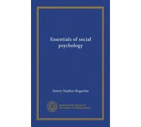 Essentials of social psychology