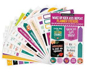 Essentials Wake Up, Kick Ass, Repeat. Planner Stickers