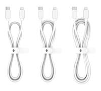 Essentielb - Câble Lightning Pack 3 Câbles Usb-C 0.5/1/2 M Blanc