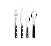 Pradel Essentiel Bistro-Club Ménagère 24 couverts Pour 6 personnes, Crème | Ménagère 24 couverts de table pour 6 personnes, Acier inoxydable 18/0, Finition Standard, Compatible lave-vaisselle