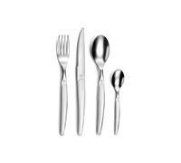 Pradel Essentiel Gamma Service 24 couverts Inox 18/0 Pour 6 convives, Blanc