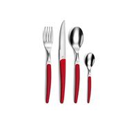 Pradel Essentiel Gamma 24 couverts Inox 18/0 Pour 6 personnes, Rouge