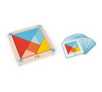 Janod Jouet éducatif Essentiel Tangram Multicolore – 24 mois à 5 ans