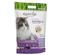 Essentiel Litière Naturelle Agglomérante Soja Lavande pour Chat 6L