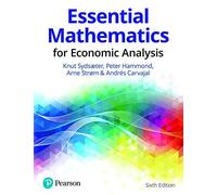 Essentiel Mathematics pour Economique Analysis 6th Global Édition