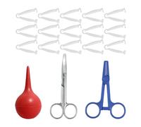 Essentiel Pour La Naissance D'animaux Contenant Des Ciseaux Incurvés Des Pinces Ombilicales Jetables Des Hémostats Des Seringues À Ampoule Pour Une Livraison En Toute Sécurité Des Chiots Des À