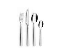 PRADEL ESSENTIEL - Ménagère 24 couverts de table pour 6 personnes - Tonic - Acier inoxydable 18/0, Finition Standard - Ecru