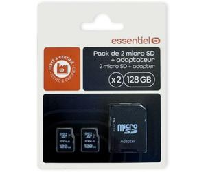 Essentielb - Carte Micro Sd Essentiel B Pack Micro Sd + Adaptateur