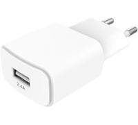 Essentielb - Chargeur 12w Usb-A Blanc Compatible Iphone 17 16 15 Pro Max Et Samsung Galaxy