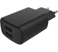 Essentielb - Chargeur 24w 2 Usb-A Noir