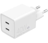 Essentielb - Chargeur 40w Charge Rapide 2 Usb-C - Blanc