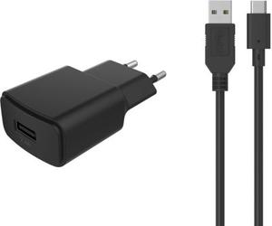 Essentielb - Chargeur + Câble 12w Smart Ic Usb-A + Cable Usb-C 1m Compatible Iphone 17 16 15 Pro Max Et Galaxy S25 S24