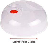Essentielb - Cloche Anti-Projections Pour Micro-Ondes 25cm