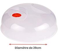 Essentielb - Cloche Anti-Projections Pour Micro-Ondes 29cm